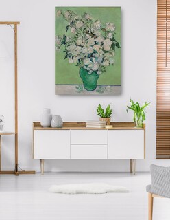Foto 5 | Cuadro Decorativo - Rosas (1890) Vertical- Vincent Van Gogh - Floral - 28x36 - Impresión En Lienzo - Fine Art Tj