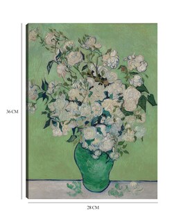 Foto 6 | Cuadro Decorativo - Rosas (1890) Vertical- Vincent Van Gogh - Floral - 28x36 - Impresión En Lienzo - Fine Art Tj
