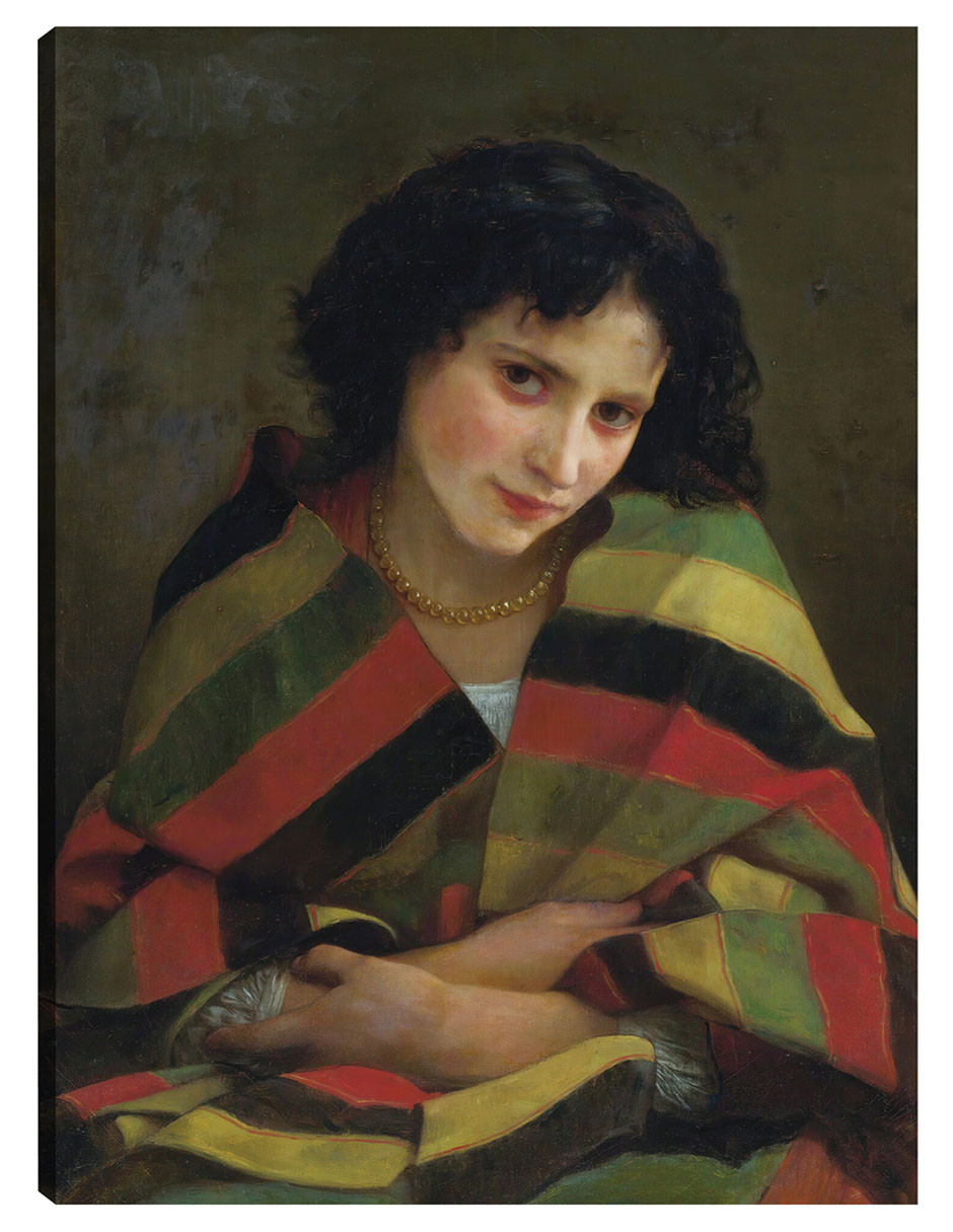 Cuadro Decorativo - Frileuse (1872)- William Bouguereau - Clásicos - 28x36 - Impresión En Lienzo - Fine Art Tj