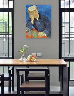Foto 4 | Cuadro Decorativo - Dr. Paul Gachet- Vincent Van Gogh - Fotografía - 28x36 - Impresión En Lienzo - Fine Art Tj