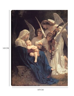 Foto 6 | Cuadro Decorativo - El Canto De Los Ángeles (1881)- William Bouguereau - Religión - 107x143 - Impresión En Lie