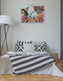 Foto 3 | Cuadro Decorativo - Caballos Arando (1929)- Edvard Munch - Abstracto - 69x92 - Impresión En Lienzo - Fine Art Tj