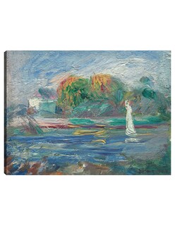 Foto 1 | Cuadro Decorativo - El Río Azul- Pierre-auguste Renoir - Religión - 69x92 - Impresión En Lienzo - Fine Art Tj