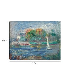 Foto 6 | Cuadro Decorativo - El Río Azul- Pierre-auguste Renoir - Religión - 69x92 - Impresión En Lienzo - Fine Art Tj