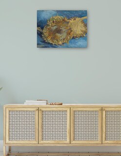 Foto 4 | Cuadro Decorativo - Girasoles (1887)- Vincent Van Gogh - Religión - 46x61 - Impresión En Lienzo - Fine Art Tj
