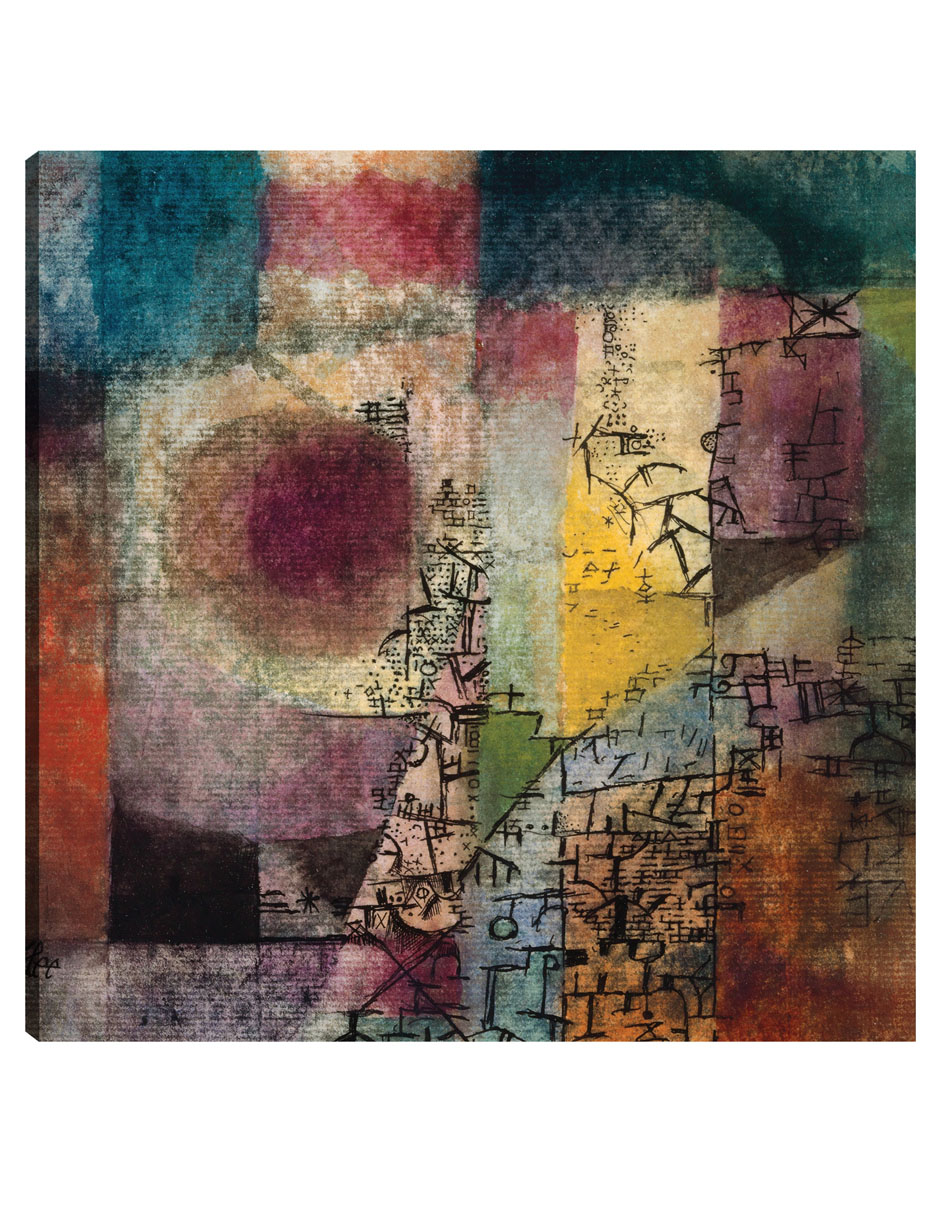 Cuadro Decorativo - Sin Título (1914)- Paul Klee - Abstracto - 31x31 - Impresión En Lienzo - Fine Art Tj