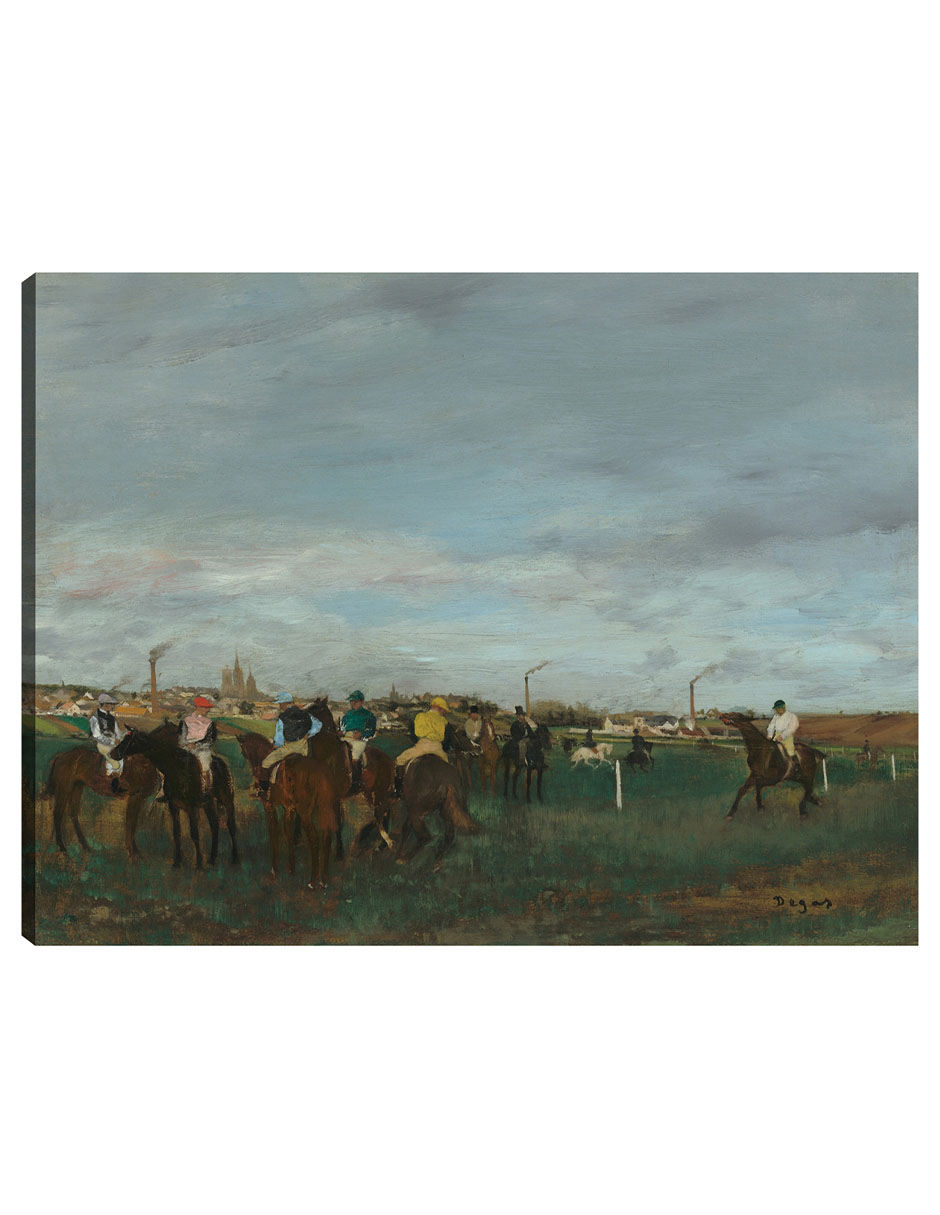 Cuadro Decorativo - Las Carreras, 1871-1872- Edgar Degas - Fotografía - 28x36 - Impresión En Lienzo - Fine Art Tj