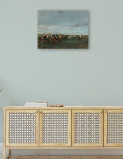 Foto 4 | Cuadro Decorativo - Las Carreras, 1871-1872- Edgar Degas - Fotografía - 28x36 - Impresión En Lienzo - Fine Art Tj