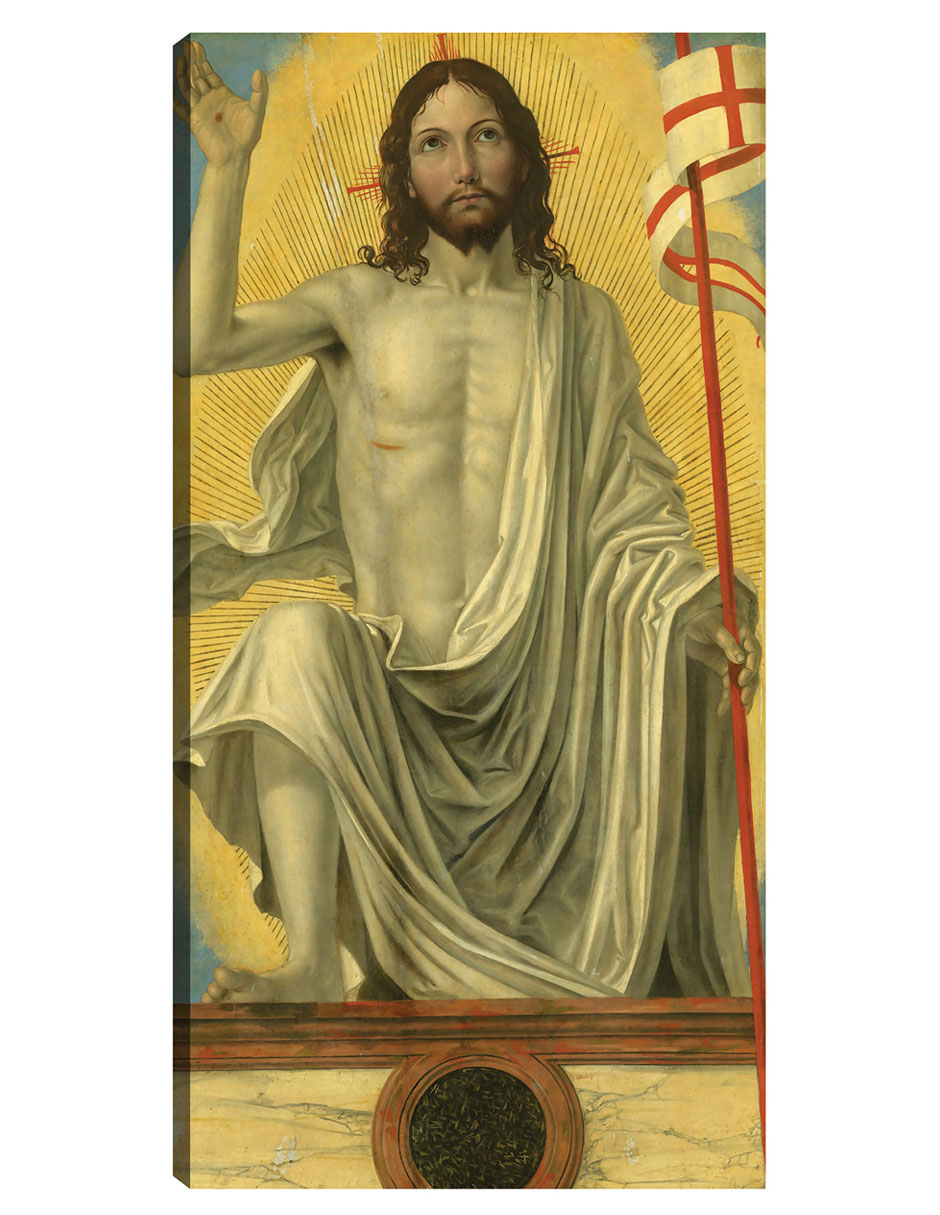 Cuadro Decorativo - Cristo Resucitado De La Tumba, C. 1490- Bergognone - Religión - 64x122 - Impresión En Lienzo