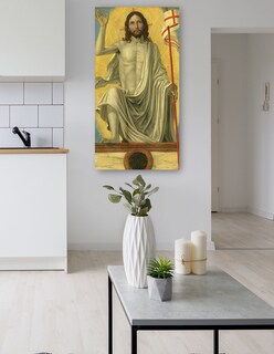 Foto 5 | Cuadro Decorativo - Cristo Resucitado De La Tumba, C. 1490- Bergognone - Religión - 64x122 - Impresión En Lienzo
