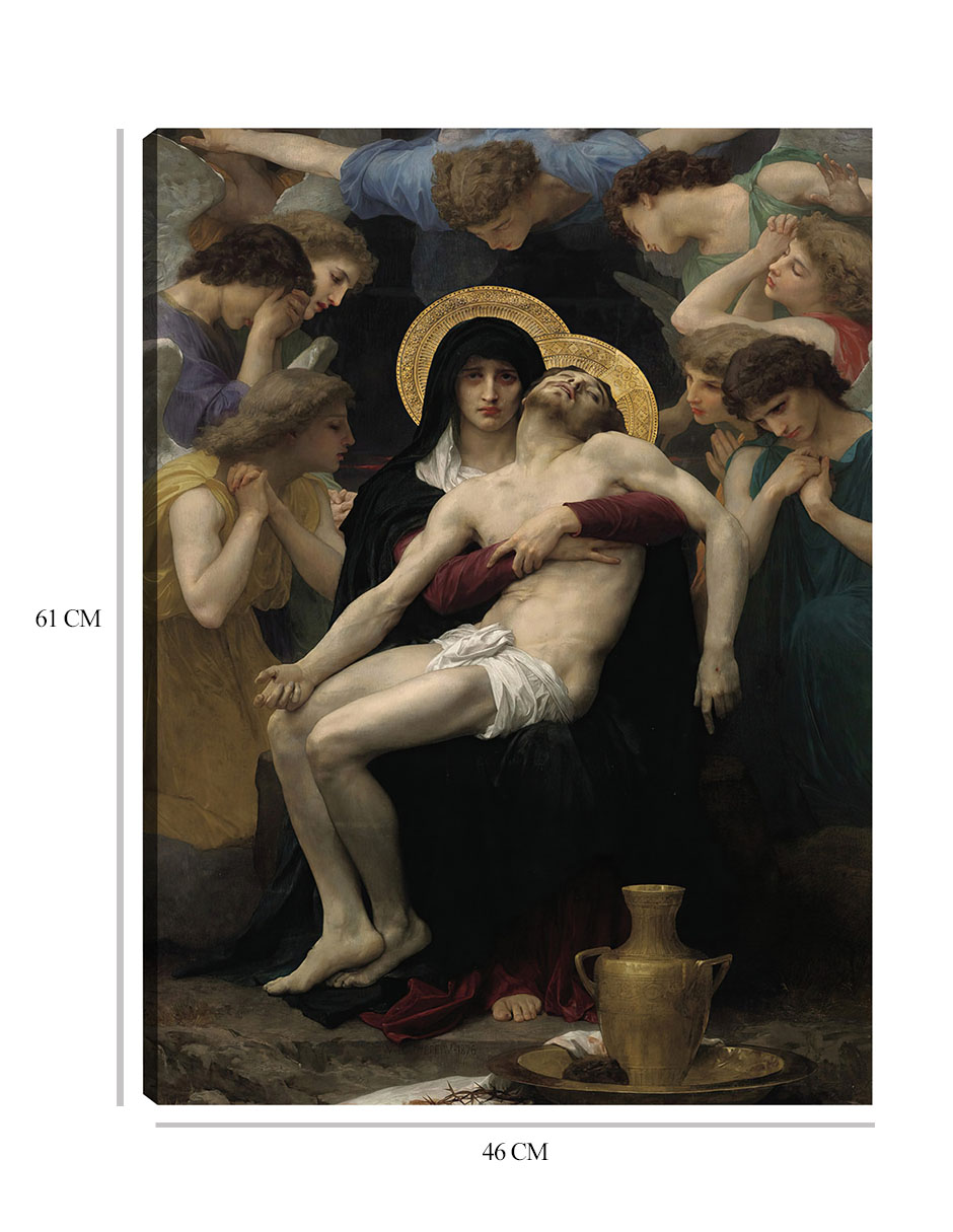 Foto 7 pulgar | Cuadro Decorativo - La Piedad (1876)- William Bouguereau - Religión - 46x61 - Impresión En Lienzo - Fine Art Tj