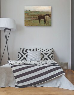 Foto 3 | Cuadro Decorativo - Caballos En Una Pradera, 1871- Edgar Degas - Animales - 69x92 - Impresión En Lienzo - Fine Art Tj