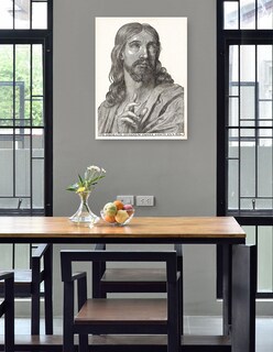 Foto 4 | Cuadro Decorativo - Cristo De Medio Cuerpo- Wilhelm Traut - Religión - 69x92 - Impresión En Lienzo - Fine Art Tj