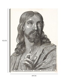 Foto 6 | Cuadro Decorativo - Cristo De Medio Cuerpo- Wilhelm Traut - Religión - 69x92 - Impresión En Lienzo - Fine Art Tj