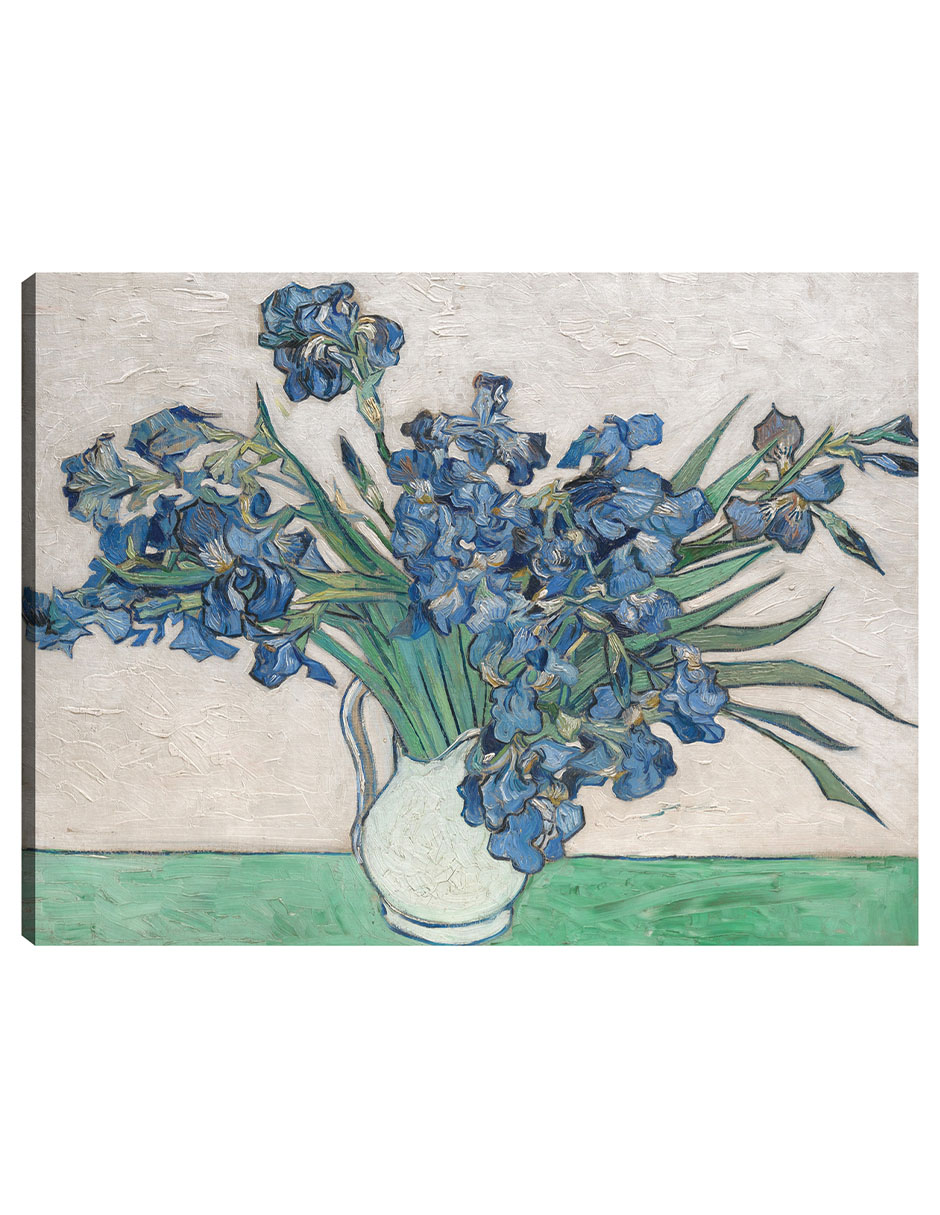 Cuadro Decorativo - Iris (1890)- Vincent Van Gogh - Floral - 46x61 - Impresión En Lienzo - Fine Art Tj