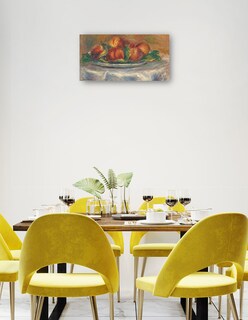 Foto 3 | Cuadro Decorativo - Melocotones En Un Plato- Pierre-auguste Renoir - Fotografía - 54x102 - Impresión En Lienzo - F