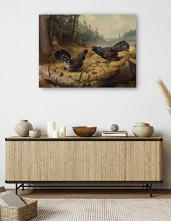 Foto 5 | Cuadro Decorativo - Los Urogallos Luchadores (1886)- Ferdinand Von Wright - Religión - 46x61 - Impresión En Li