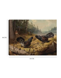 Foto 6 | Cuadro Decorativo - Los Urogallos Luchadores (1886)- Ferdinand Von Wright - Religión - 46x61 - Impresión En Li