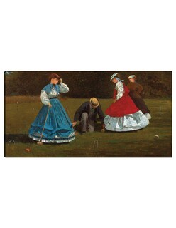 Foto 1 | Cuadro Decorativo - Escena De Croquet (1866)- Winslow Homer - Fotografía - 46x89 - Impresión En Lienzo - Fine Art Tj