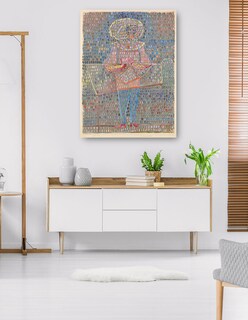 Foto 5 | Cuadro Decorativo - Niño Disfrazado (1931)- Paul Klee - Humor - 77x102 - Impresión En Lienzo - Fine Art Tj