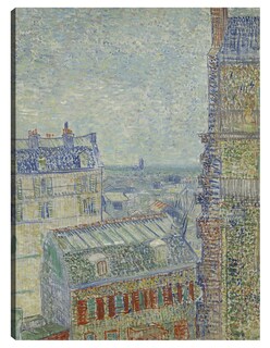 Foto 1 | Cuadro Decorativo - Vista Desde El Departamento De Theo- Vincent Van Gogh - Ciudades - 46x61 - Impresión En Lie