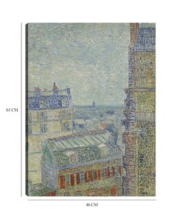 Foto 6 | Cuadro Decorativo - Vista Desde El Departamento De Theo- Vincent Van Gogh - Ciudades - 46x61 - Impresión En Lie