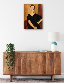 Foto 2 | Cuadro Decorativo - Mujer Con Cigarrillo (1918)- Amedeo Modigliani - Fotografía - 28x36 - Impresión En Lienzo - Fin