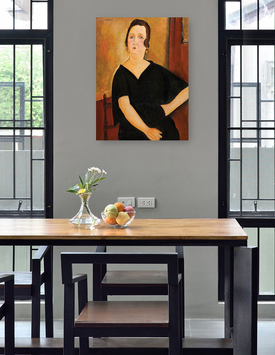 Foto 5 pulgar | Cuadro Decorativo - Mujer Con Cigarrillo (1918)- Amedeo Modigliani - Fotografía - 28x36 - Impresión En Lienzo - Fin