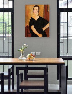 Foto 4 | Cuadro Decorativo - Mujer Con Cigarrillo (1918)- Amedeo Modigliani - Fotografía - 28x36 - Impresión En Lienzo - Fin