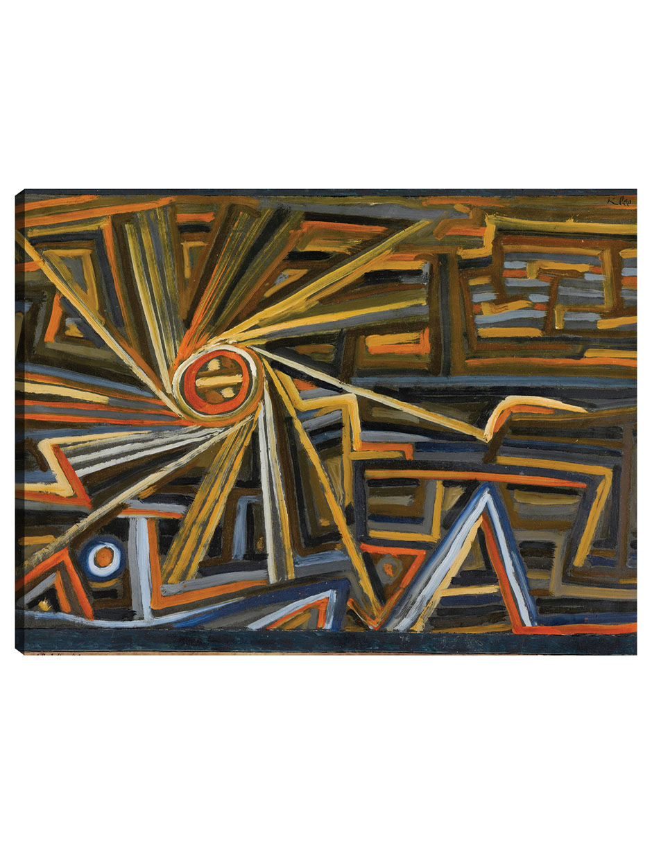 Cuadro Decorativo - Strahlung Y Rotación (1924)- Paul Klee - Abstracto - 69x92 - Impresión En Lienzo - Fine Art Tj