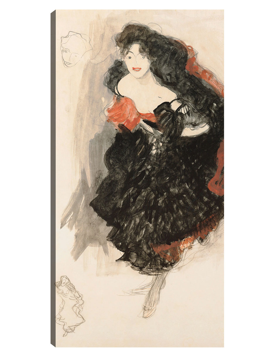 Cuadro Decorativo - Estudio Para Judith Ii (ca 1908)- Gustav Klimt - Fotografía - 46x89 - Impresión En Lienzo - Fin
