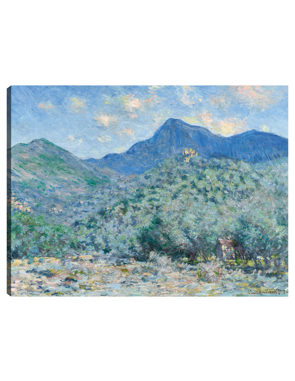 Cuadro Decorativo - Valle Buona, Cerca De Bordighera (1884)- Claude Monet - Paisaje - 28x36 - Impresión En Lienz