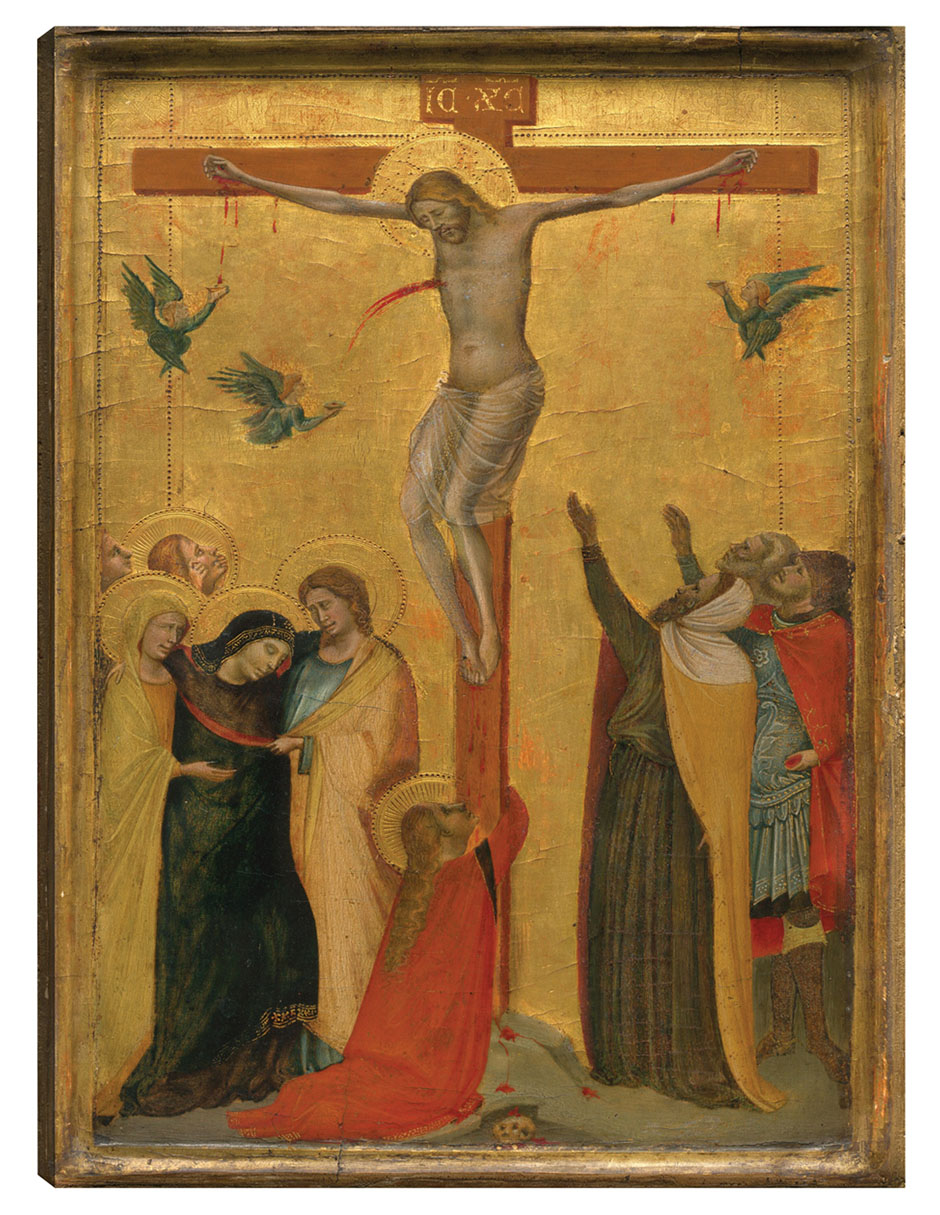 Cuadro Decorativo - La Crucifixión, C. 1320/1325- Bernardo Daddi - Religión - 69x92 - Impresión En Lienzo - Fine Art T
