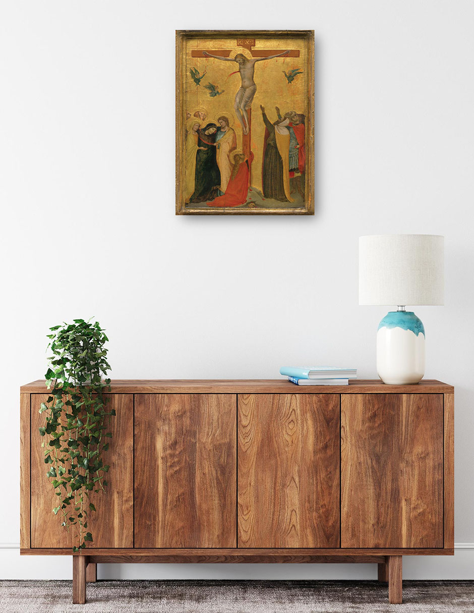 Foto 2 | Cuadro Decorativo - La Crucifixión, C. 1320/1325- Bernardo Daddi - Religión - 69x92 - Impresión En Lienzo - Fine Art T