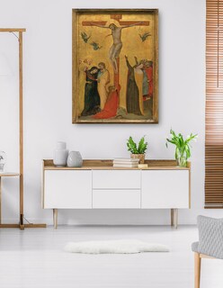 Foto 5 | Cuadro Decorativo - La Crucifixión, C. 1320/1325- Bernardo Daddi - Religión - 69x92 - Impresión En Lienzo - Fine Art T