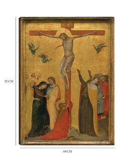 Foto 6 | Cuadro Decorativo - La Crucifixión, C. 1320/1325- Bernardo Daddi - Religión - 69x92 - Impresión En Lienzo - Fine Art T