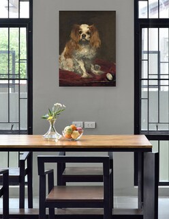 Foto 4 | Cuadro Decorativo - Un Rey Charles Spaniel- Edouard Manet - Animales - 77x102 - Impresión En Lienzo - Fine Art Tj