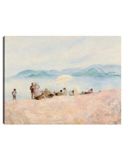 Foto 1 | Cuadro Decorativo - Sur La Plage- Henri Lebasque - Costa - 46x61 - Impresión En Lienzo - Fine Art Tj