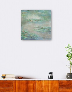 Foto 5 | Cuadro Decorativo - Lirios De Agua- Claude Monet - Paisaje - 31x31 - Impresión En Lienzo - Fine Art Tj