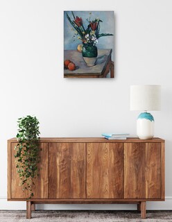 Foto 2 | Cuadro Decorativo - El Jarrón De Tulipanes (c. 1890)- Paul Cézanne - Floral - 46x61 - Impresión En Lienzo - Fine Art T