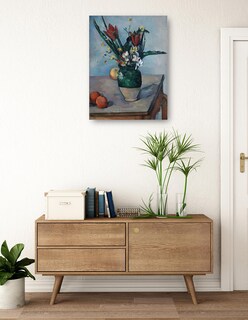 Foto 3 | Cuadro Decorativo - El Jarrón De Tulipanes (c. 1890)- Paul Cézanne - Floral - 46x61 - Impresión En Lienzo - Fine Art T