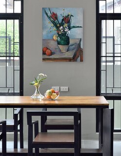 Foto 4 | Cuadro Decorativo - El Jarrón De Tulipanes (c. 1890)- Paul Cézanne - Floral - 46x61 - Impresión En Lienzo - Fine Art T