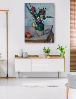 Foto 5 | Cuadro Decorativo - El Jarrón De Tulipanes (c. 1890)- Paul Cézanne - Floral - 46x61 - Impresión En Lienzo - Fine Art T