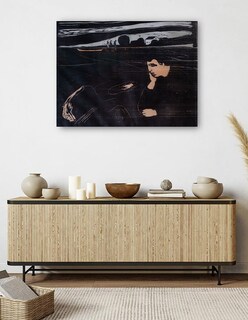 Foto 5 | Cuadro Decorativo - Tarde (melancolía Iii) (1902)- Edvard Munch - Abstracto - 46x61 - Impresión En Lienzo - Fine Art Tj