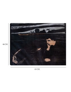 Foto 6 | Cuadro Decorativo - Tarde (melancolía Iii) (1902)- Edvard Munch - Abstracto - 46x61 - Impresión En Lienzo - Fine Art Tj