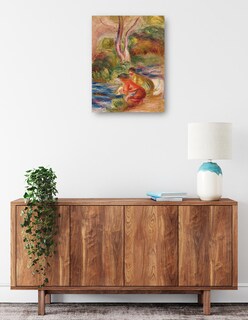 Foto 2 | Cuadro Decorativo - Las Lavadoras- Pierre-auguste Renoir - Paisaje - 69x92 - Impresión En Lienzo - Fine Art Tj