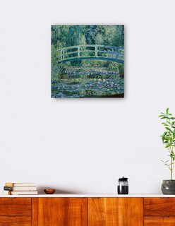 Foto 5 | Cuadro Decorativo - Lirios De Agua Y Puente Japonés (1899)- Claude Monet - Paisaje - 72x72 - Impresión En Lienzo