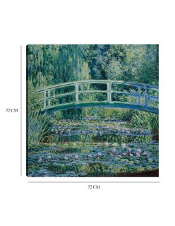 Foto 6 | Cuadro Decorativo - Lirios De Agua Y Puente Japonés (1899)- Claude Monet - Paisaje - 72x72 - Impresión En Lienzo