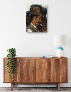 Foto 2 | Cuadro Decorativo - Hombre Con Pipa (1892-1896)- Paul Cézanne - Fotografía - 69x92 - Impresión En Lienzo - Fine Art Tj