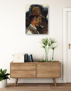 Foto 3 | Cuadro Decorativo - Hombre Con Pipa (1892-1896)- Paul Cézanne - Fotografía - 69x92 - Impresión En Lienzo - Fine Art Tj